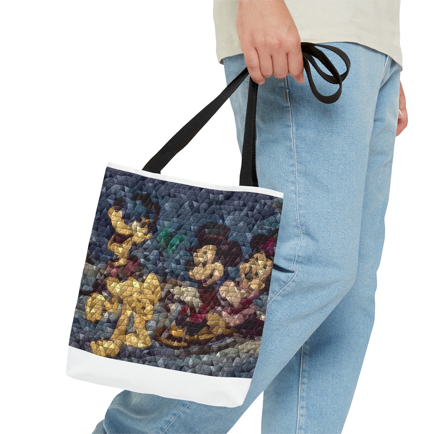 Tote Bag (AOP) ... Mickey_N_Minnie Mouse & Pluto ... "A Winter Sleigh Ride" ... Original Works. Winter 2023 ...