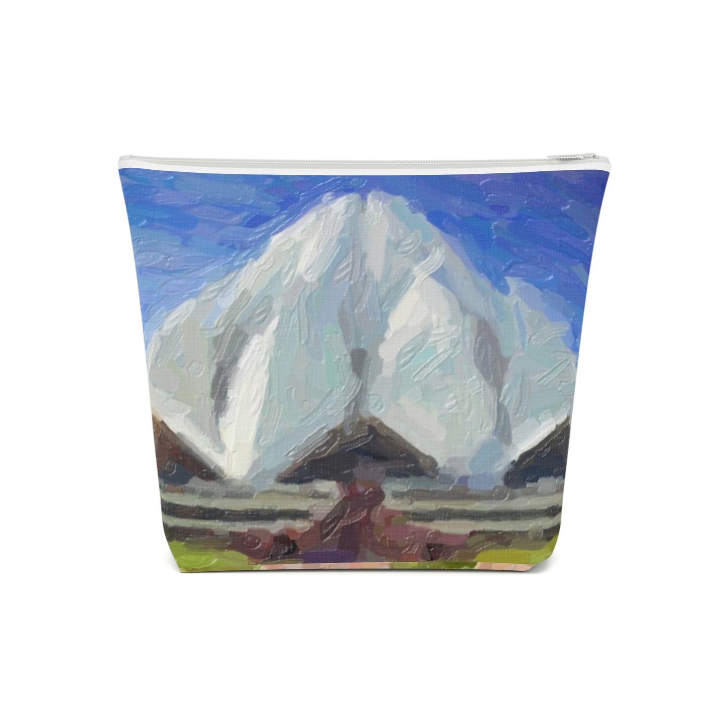 Cotton Cosmetic Bag ... Bahai'i-House-Of-Worship ... "New Delhi's World-Famous Lotus Temple" ... Original Works ... Delhi, India: Circa 2003-2007 ...