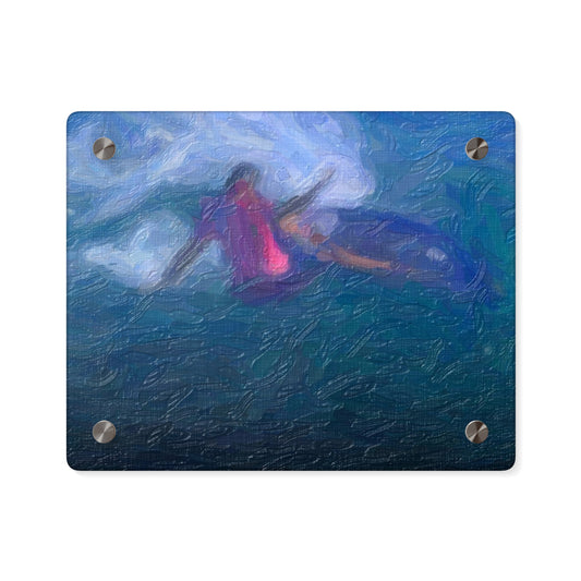 Acrylic Wall Art Panels ... Paris_2024_Surfing Competition-Tahiti_French-Polynesia .... 'Gabriel Medina World Campion Drops-In' ... Original Works ...