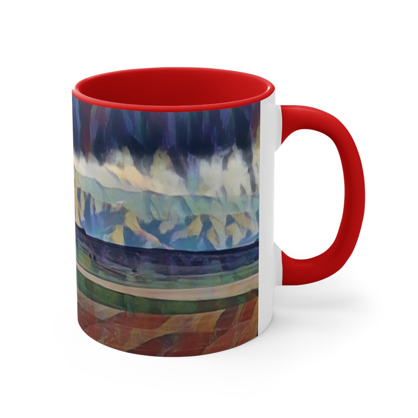 Accent Coffee Mug, 11oz ...  On-The-Prairie .. "The Storm Is Brewing" ... Central Idaho: November 2023 ... Original Works ...