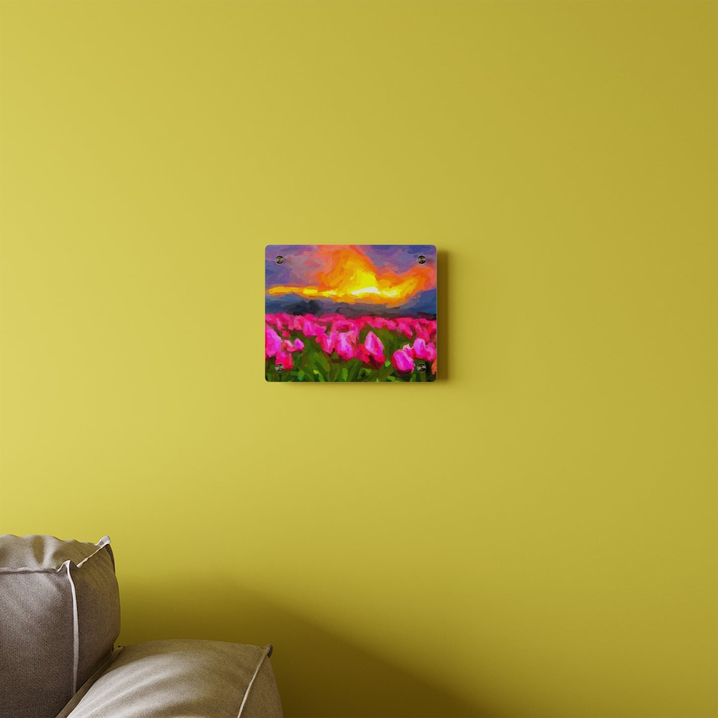 Acrylic Wall Art Panels ... Skagit Valley Tulips ... Skagit Valley, Washington ... Family Archives ... Original Works ... Circa 1980's ...