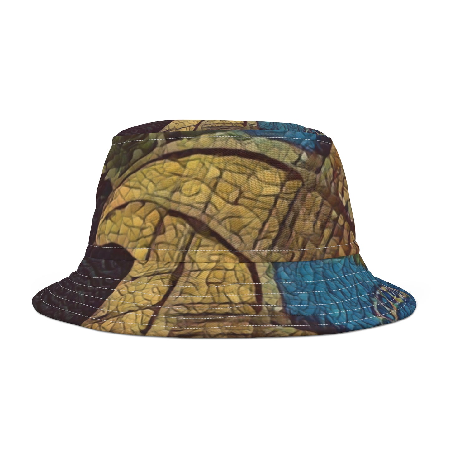 Bucket Hat (AOP) ... Ha'Penny ... 'Half-Penny' Bridge Across The River Liffey ... Dublin, Eire (Ireland) ... Crica 2002-2007 ... Original Works ...