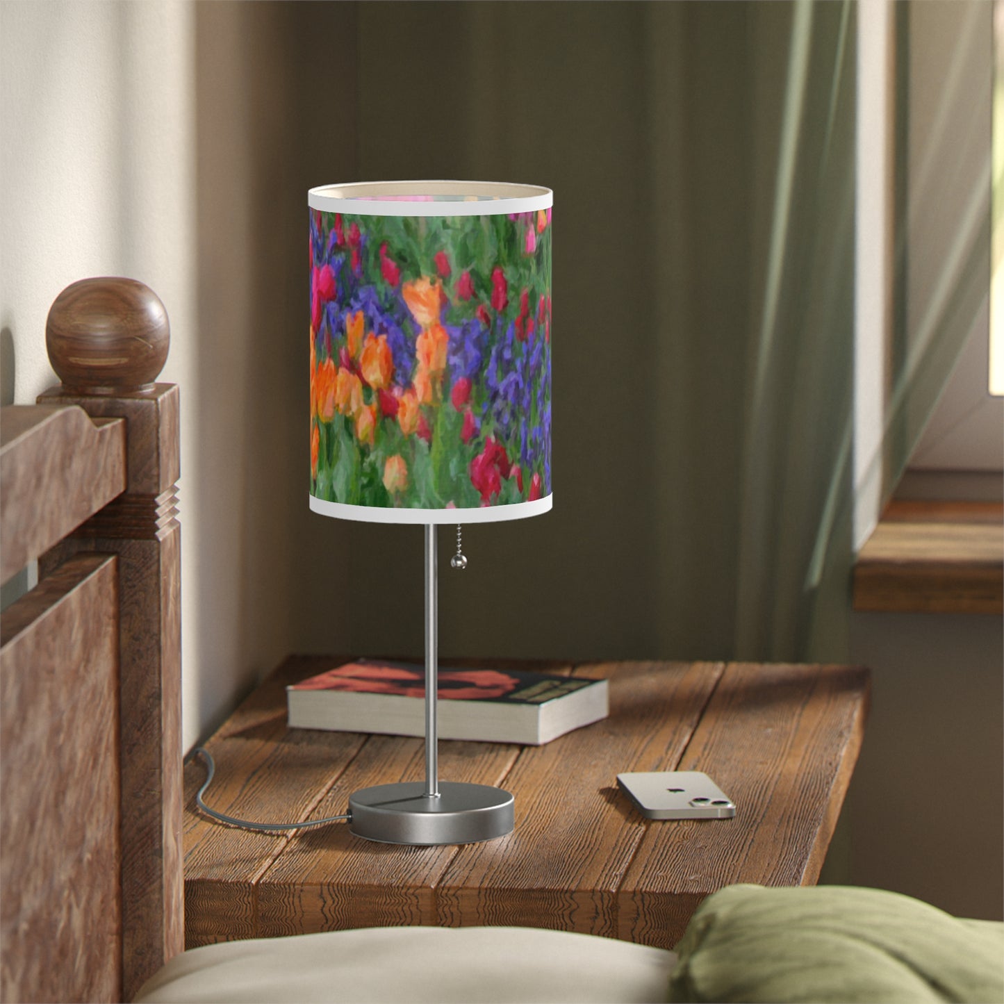 Lamp on a Stand, US|CA plug ... Skagit Valley Tulips ... Skagit Valley, Washington ... Family Archives ... Original Works ... Circa 1980's ...