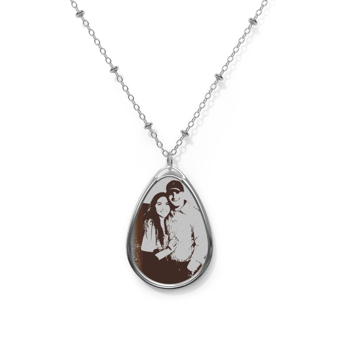 Oval Necklace ... "The Best Of Friends" ... Original Works ... December 2023 ... Central Idaho, USA.