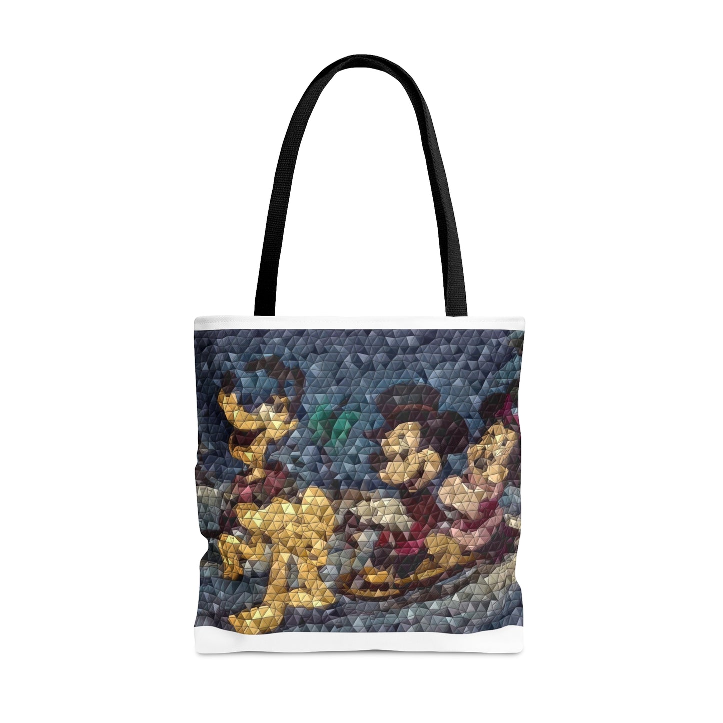 Tote Bag (AOP) ... Mickey_N_Minnie Mouse & Pluto ... "A Winter Sleigh Ride" ... Original Works. Winter 2023 ...