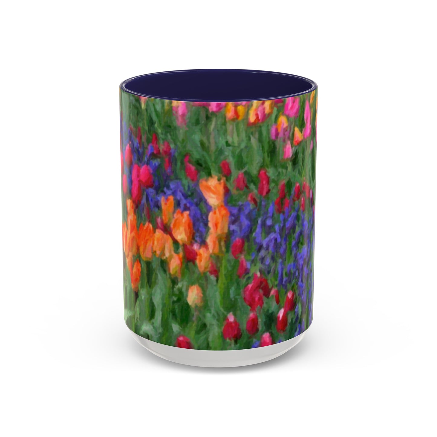 Accent Coffee Mug (11, 15oz) ... Skagit Valley Tulips ... Skagit Valley, Washington ... Family Archives ... Original Works ... Circa 1980's ...