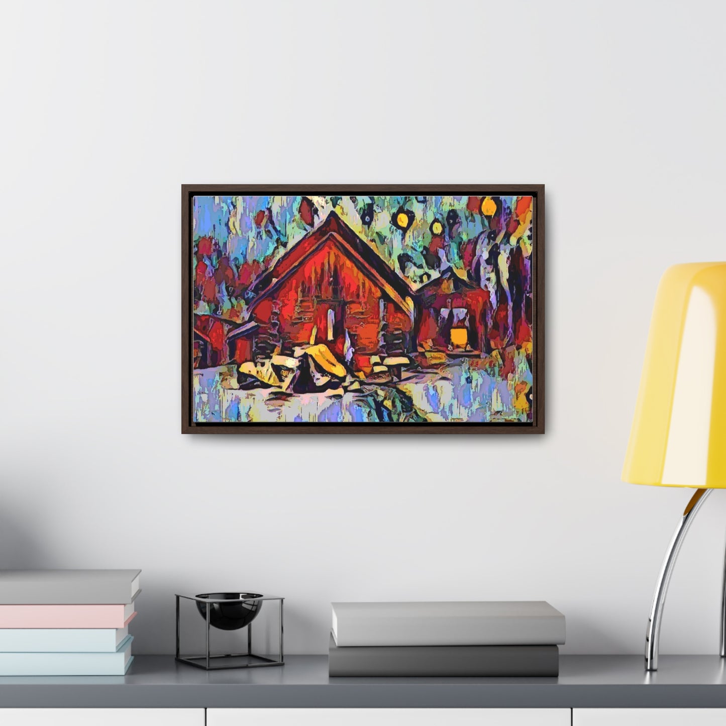 Gallery Canvas Wraps, Horizontal Frame ... A Very Abstract "Mountain Winter Scene" ... Original Works. Copyright Phot's Photo_LODA: Les Objets D'Art. December 2023 ...