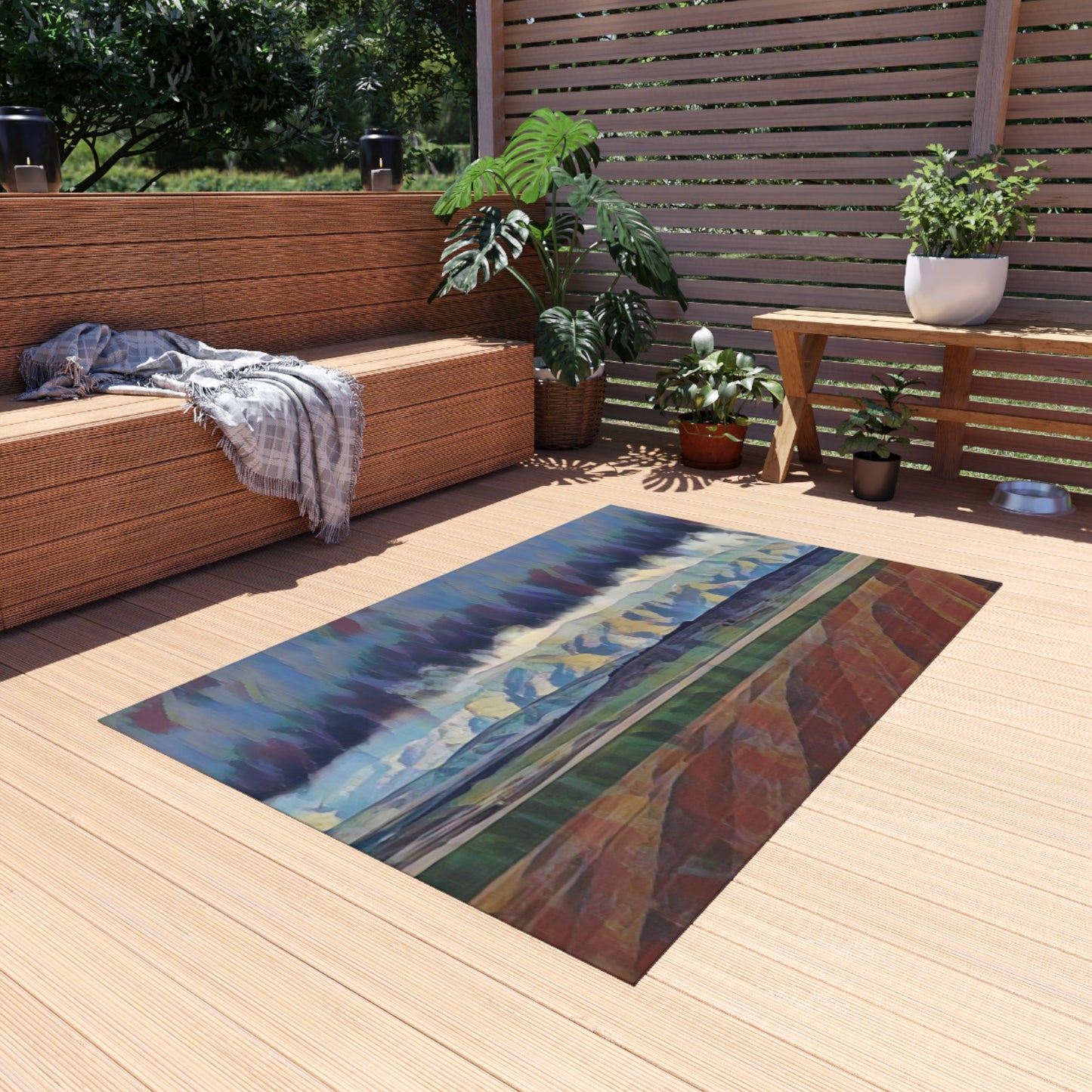 Outdoor Rug ... On-The-Prairie .. "The Storm Is Brewing" ... Central Idaho: November 2023 ... Original Works  ...
