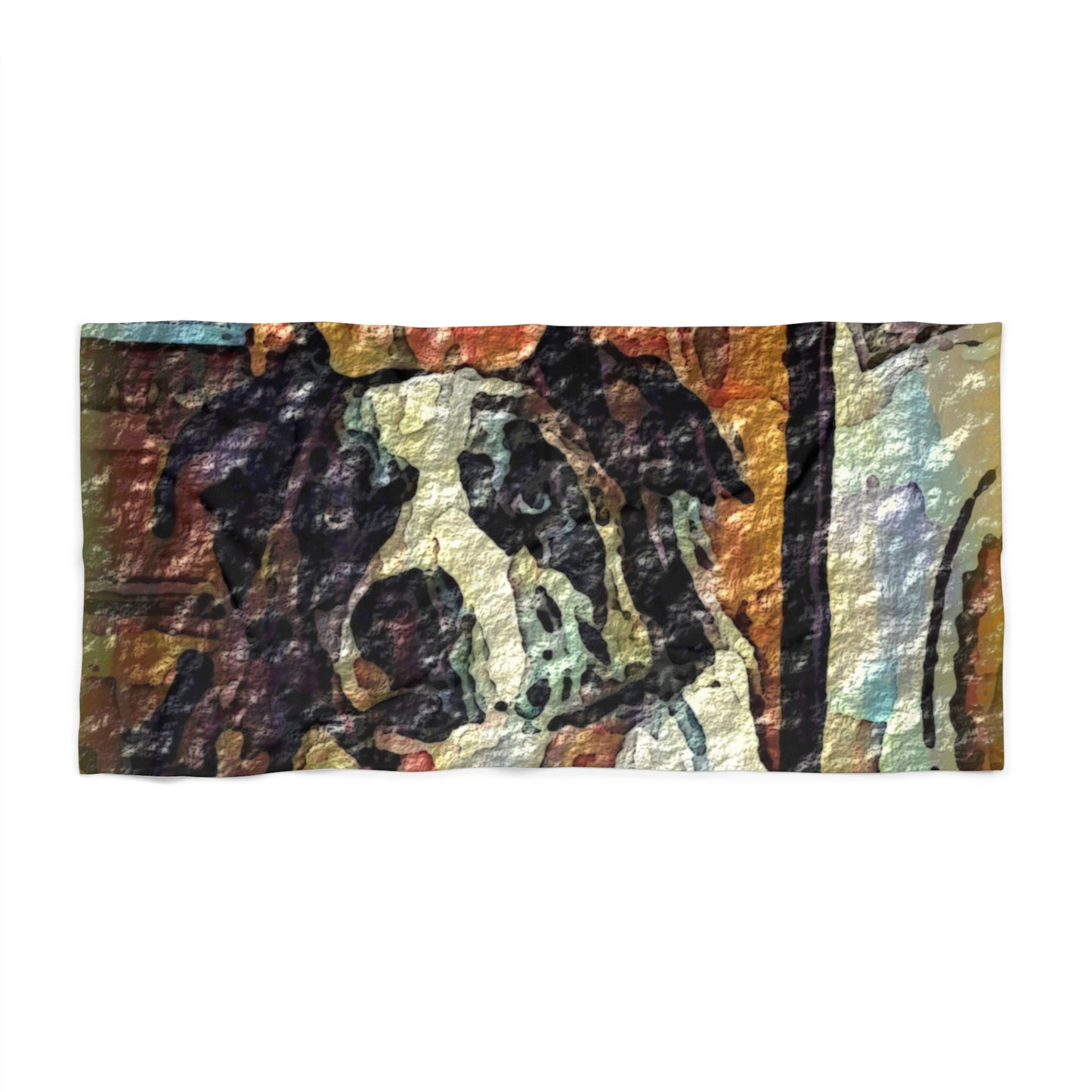 Beach Towel ... Ozzy-Hippensteel ... "Don't Cry Now ... Dry-Your-Eyes ... On-The-Wind". Original Works. May 2023.