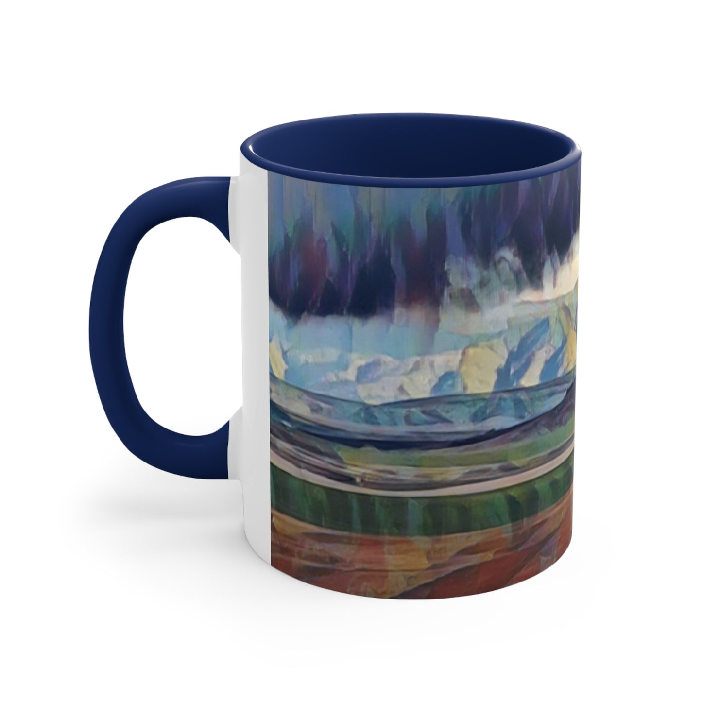 Accent Coffee Mug, 11oz ...  On-The-Prairie .. "The Storm Is Brewing" ... Central Idaho: November 2023 ... Original Works ...