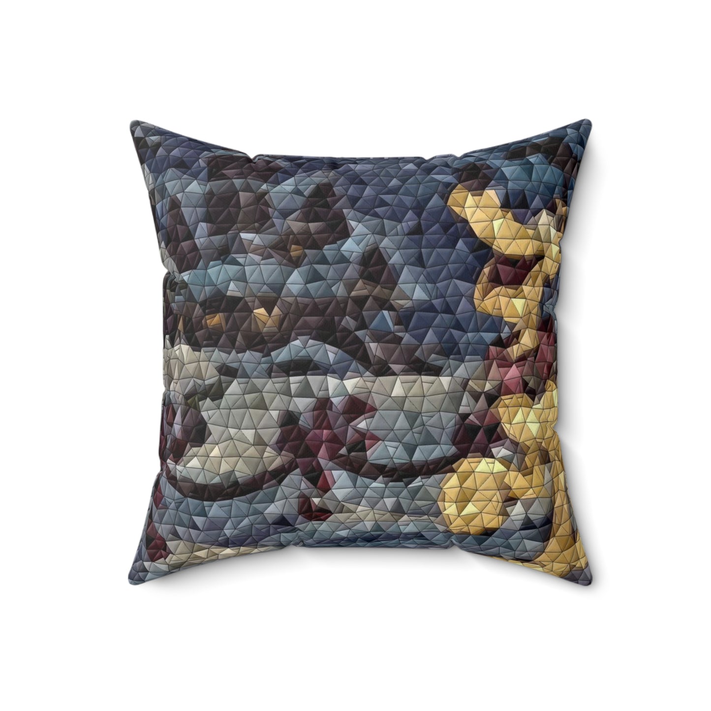 Spun Polyester Square Pillow ... Mickey_N_Minnie Mouse & Pluto ... "A Winter Sleigh Ride" ... Original Works. Winter 2023 ...