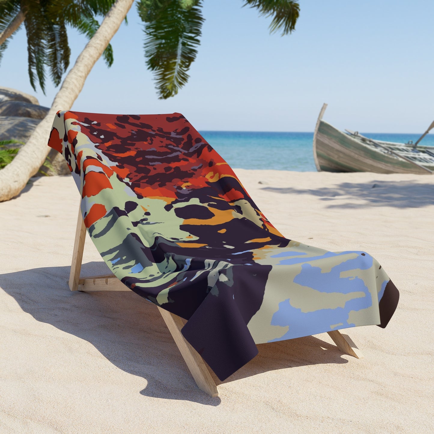 Beach Towel ... Ozzy-Hippensteel ... "Don't Cry Now ... Dry-Your-Eyes ... On-The-Wind". Original Works. May 2023.