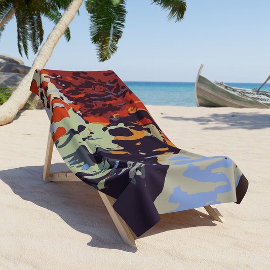 Beach Towel ... Ozzy-Hippensteel ... "Don't Cry Now ... Dry-Your-Eyes ... On-The-Wind". Original Works. May 2023.