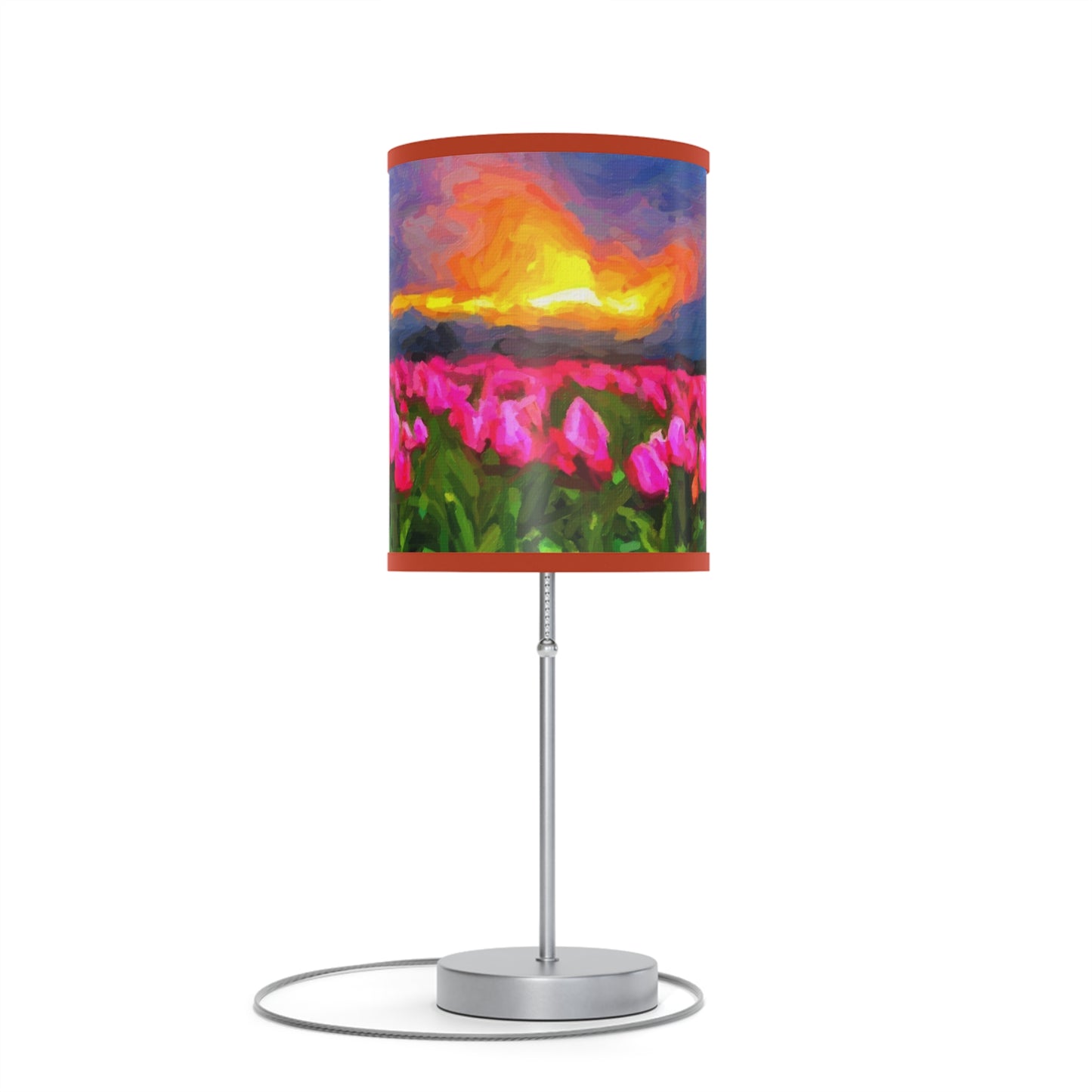 Lamp on a Stand, US|CA plug ... Skagit Valley Tulips ... Skagit Valley, Washington ... Family Archives ... Original Works ... Circa 1980's ...