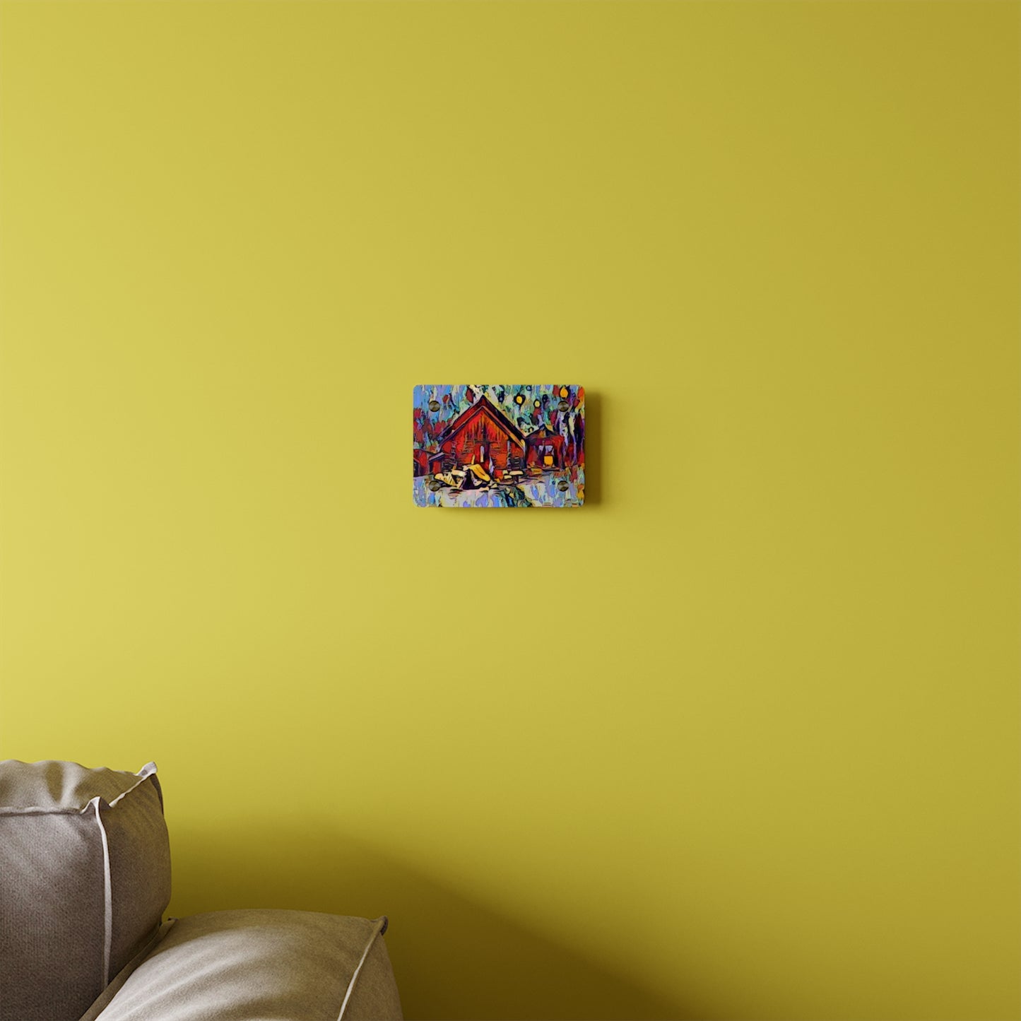 Acrylic Wall Art Panels ... A Very Abstract "Mountain Winter Scene" ... Original Works. Copyright Phot's Photo_LODA: Les Objets D'Art. December 2023 ...