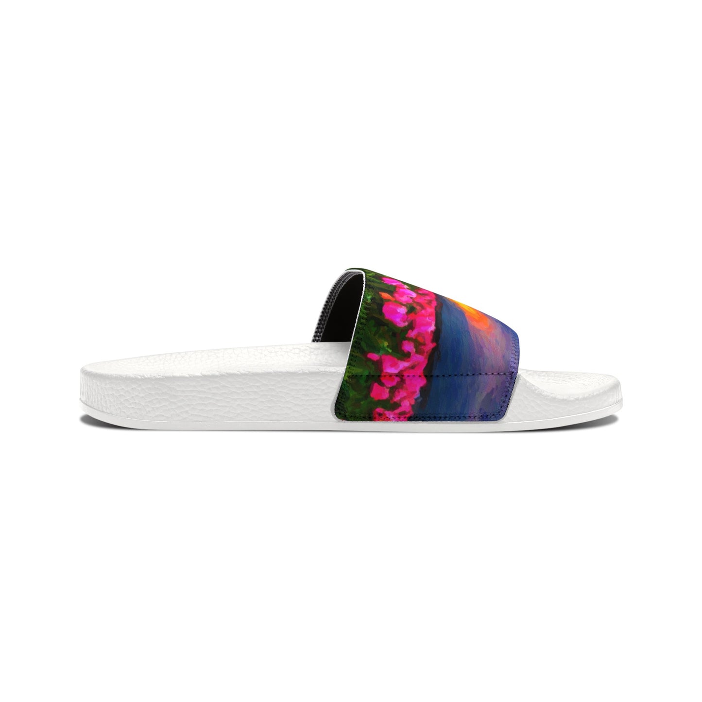Men's PU Slide Sandals ... Skagit Valley Tulips ... Skagit Valley, Washington ... Family Archives ... Original Works ... Circa 1980's ...