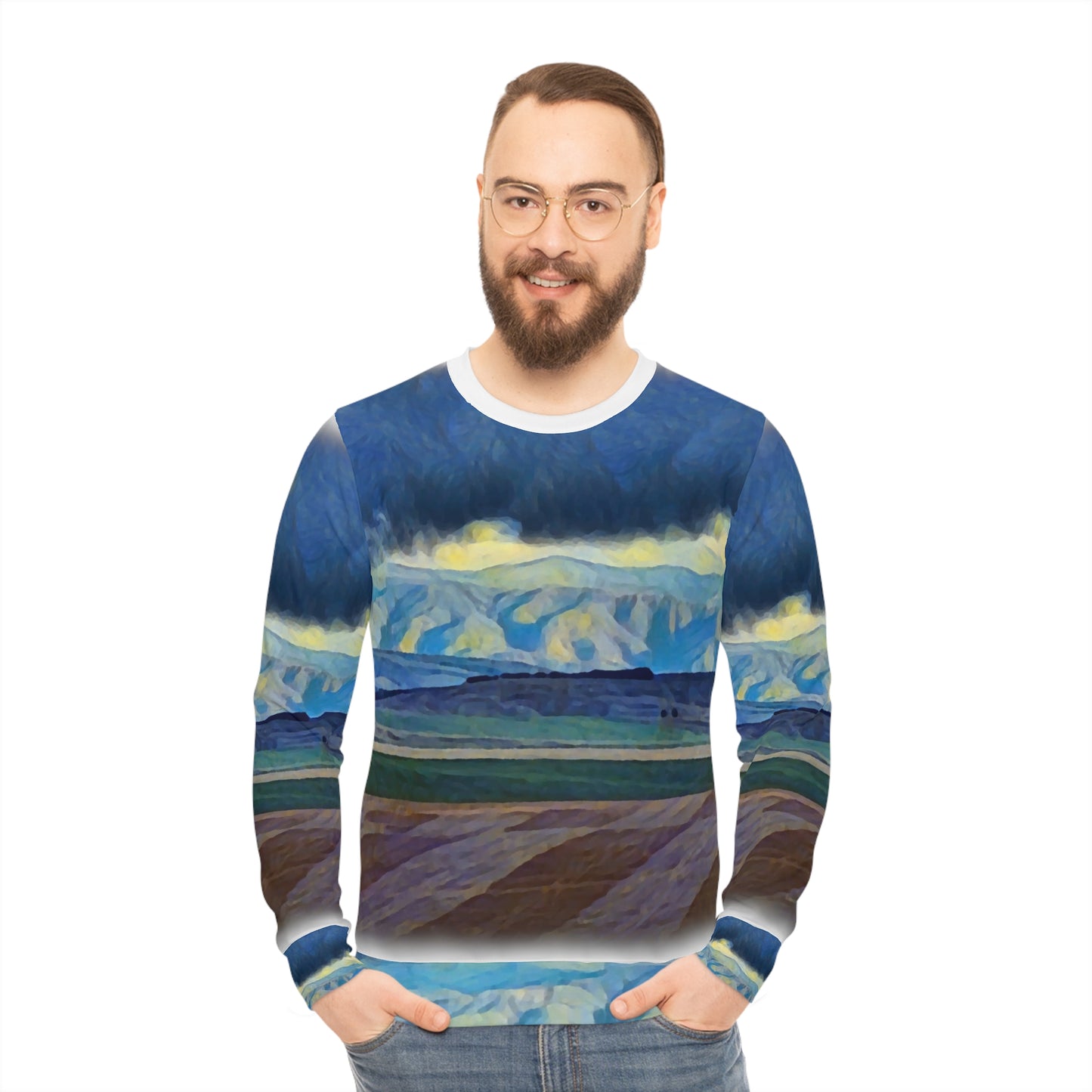 Lightweight Sweatshirt (AOP) ... On-The-Prairie .. "The Storm Is Brewing" ... Central Idaho: November 2023 ... Original Works  ...