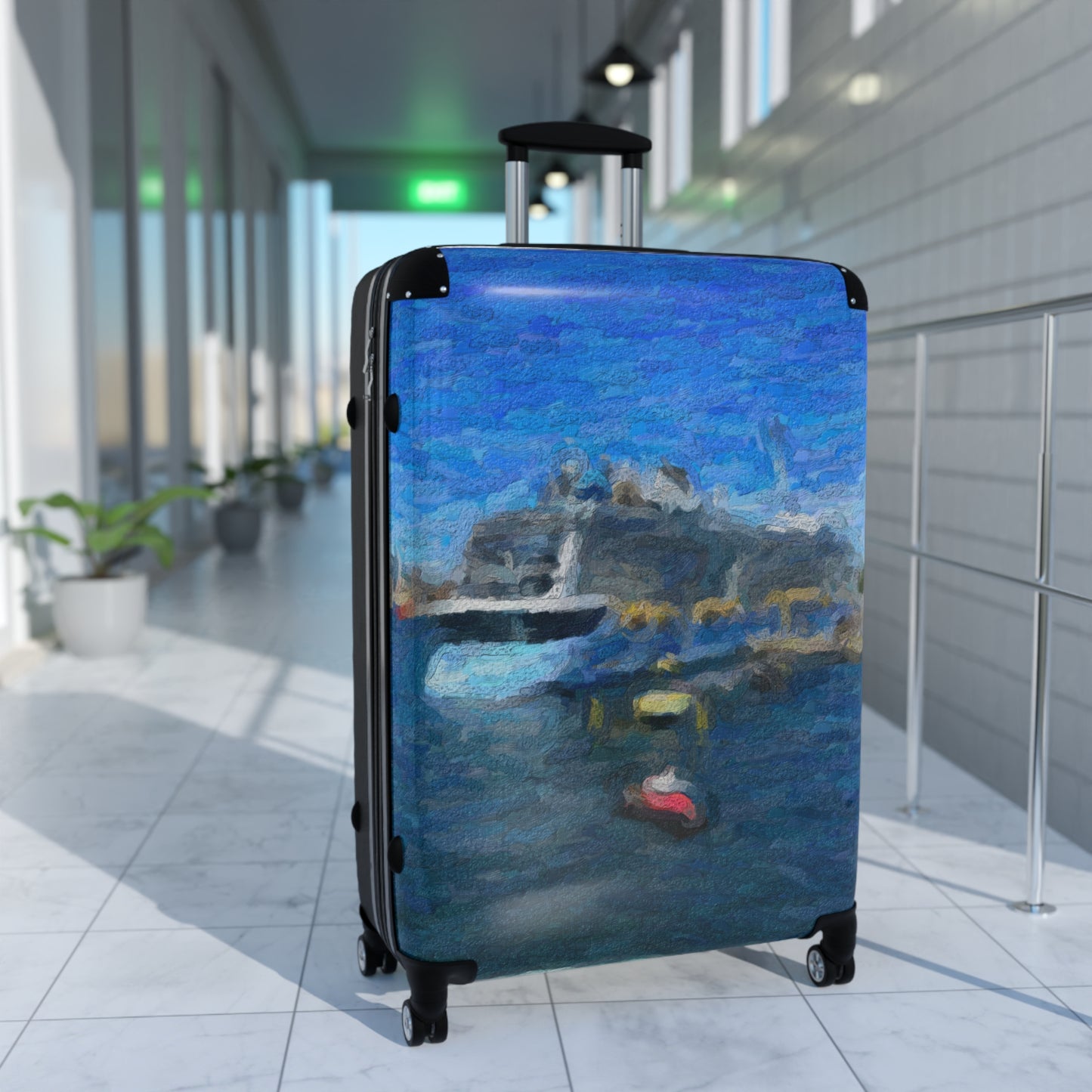 Suitcase ... Into Vancouver Harbor We Arrive: Celebrity Edge-Cruise ... Vancouver, British Columbia ... June 2024 ... Original Works