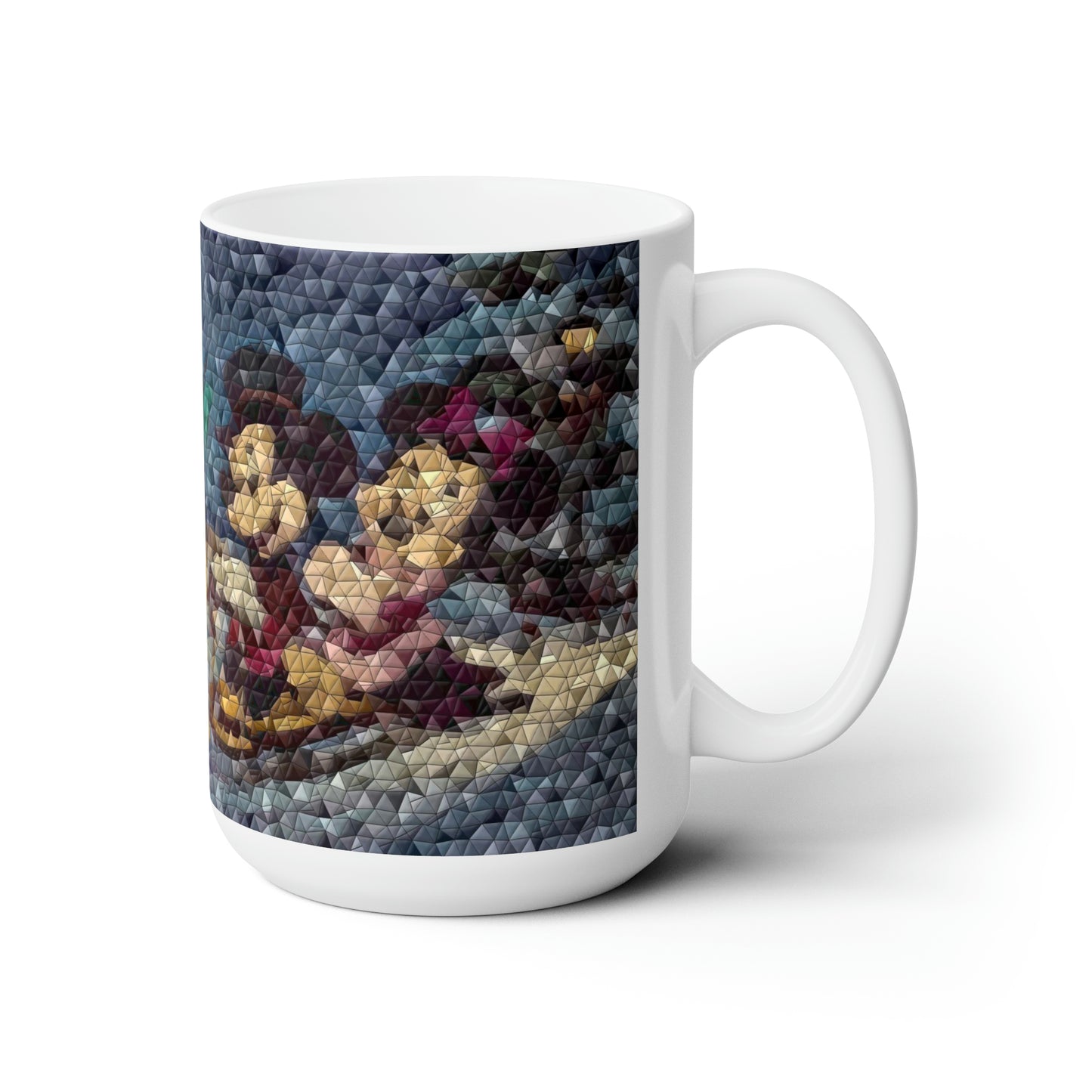 Ceramic Mug 15oz ... Mickey_N_Minnie Mouse & Pluto ... "A Winter Sleigh Ride" ... Original Works. Winter 2023 ...