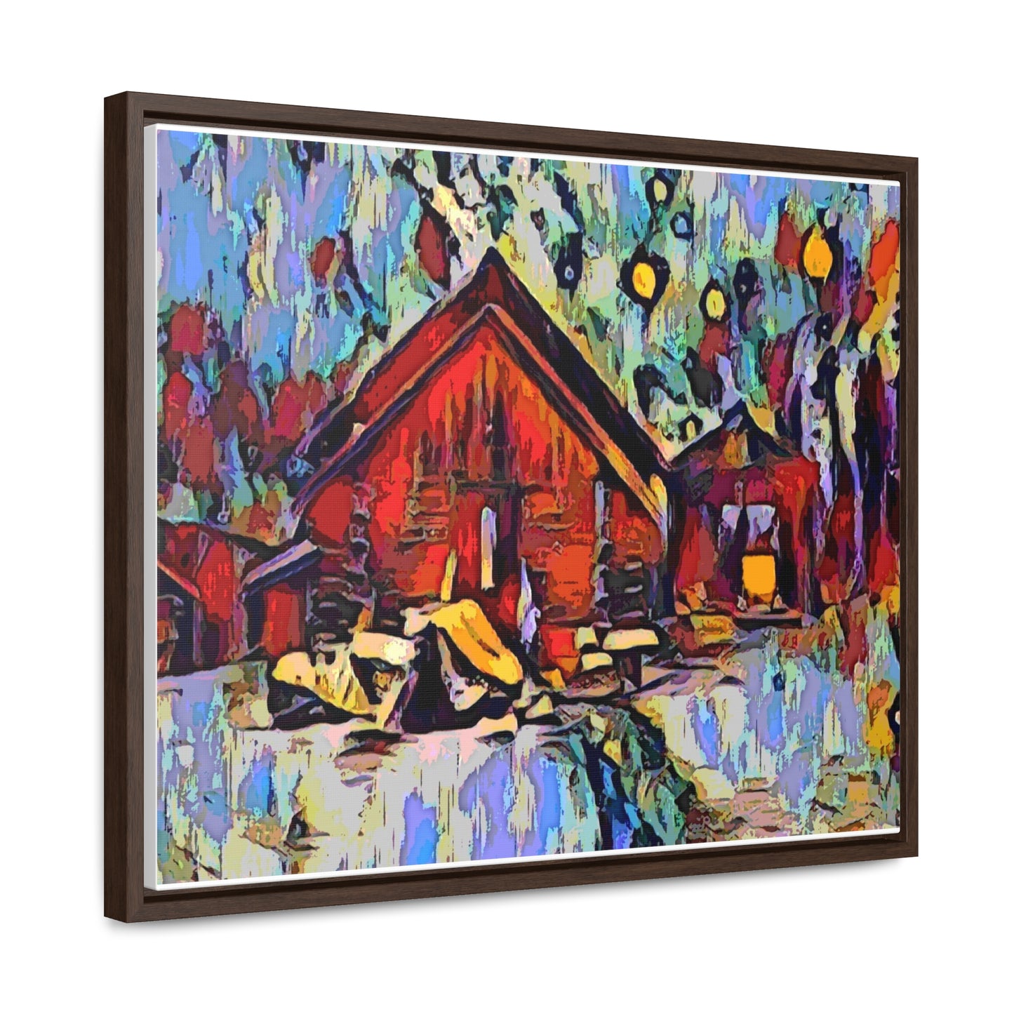 Gallery Canvas Wraps, Horizontal Frame ... A Very Abstract "Mountain Winter Scene" ... Original Works. Copyright Phot's Photo_LODA: Les Objets D'Art. December 2023 ...
