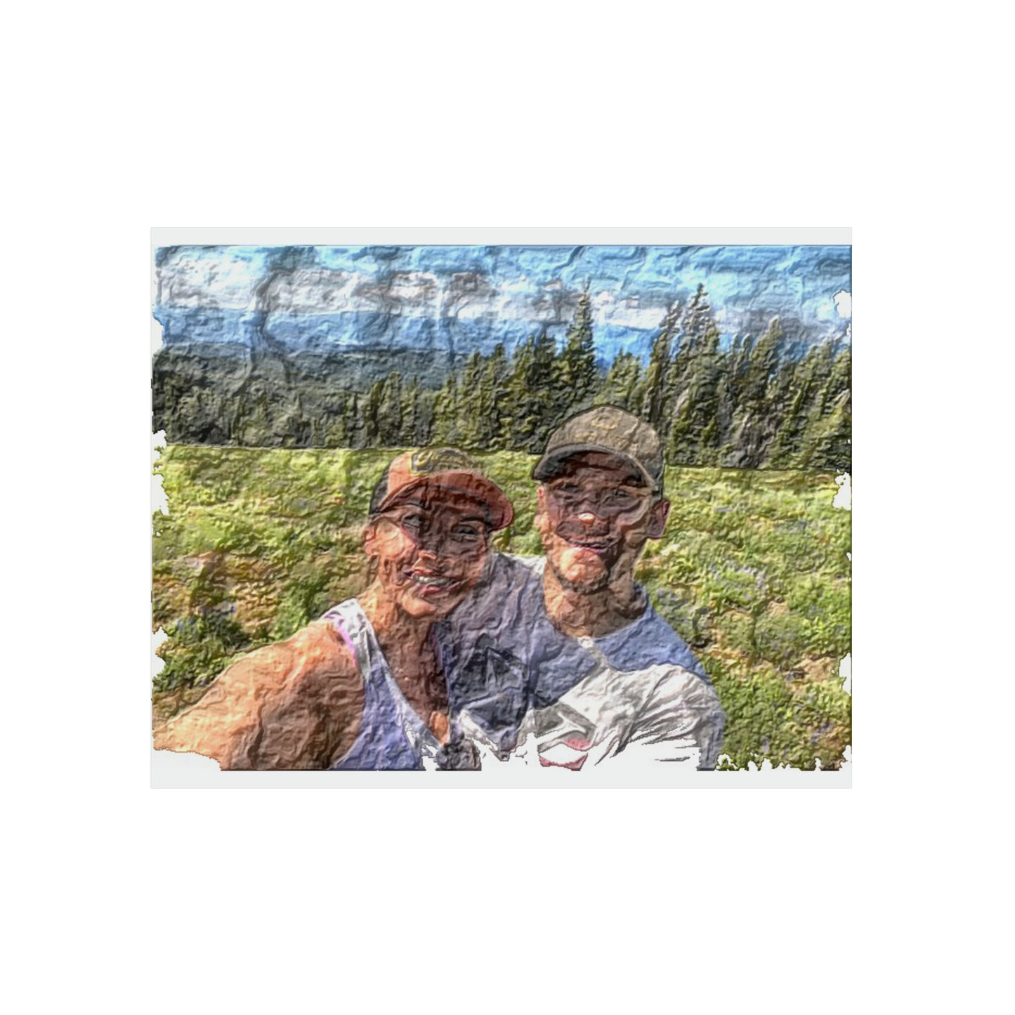 Aluminum Composite Panels ... "The Best Of Friends" ... Original Works ... December 2023 ... Central Idaho, USA.