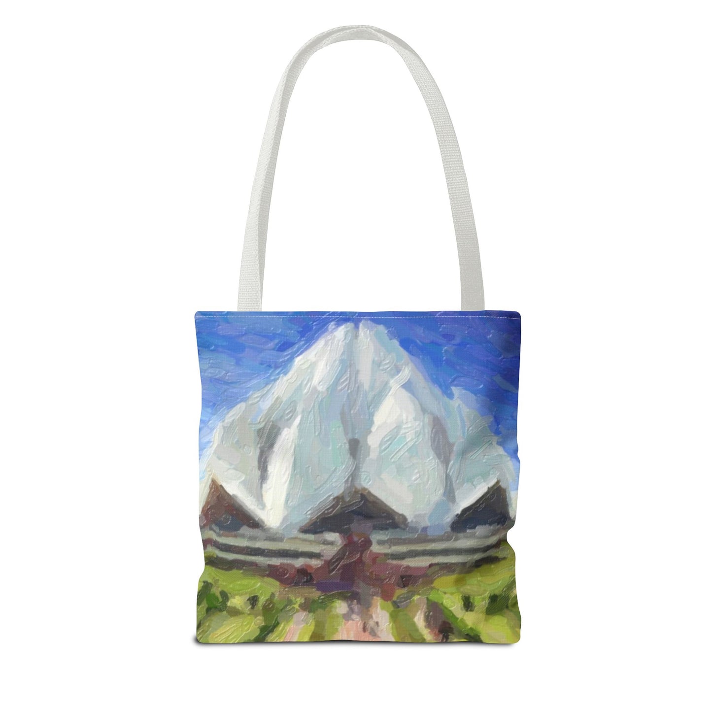 Tote Bag (AOP) ... Bahai'i-House-Of-Worship ... "New Delhi's World-Famous Lotus Temple" ... Original Works ... Delhi, India: Circa 2003-2007 ...