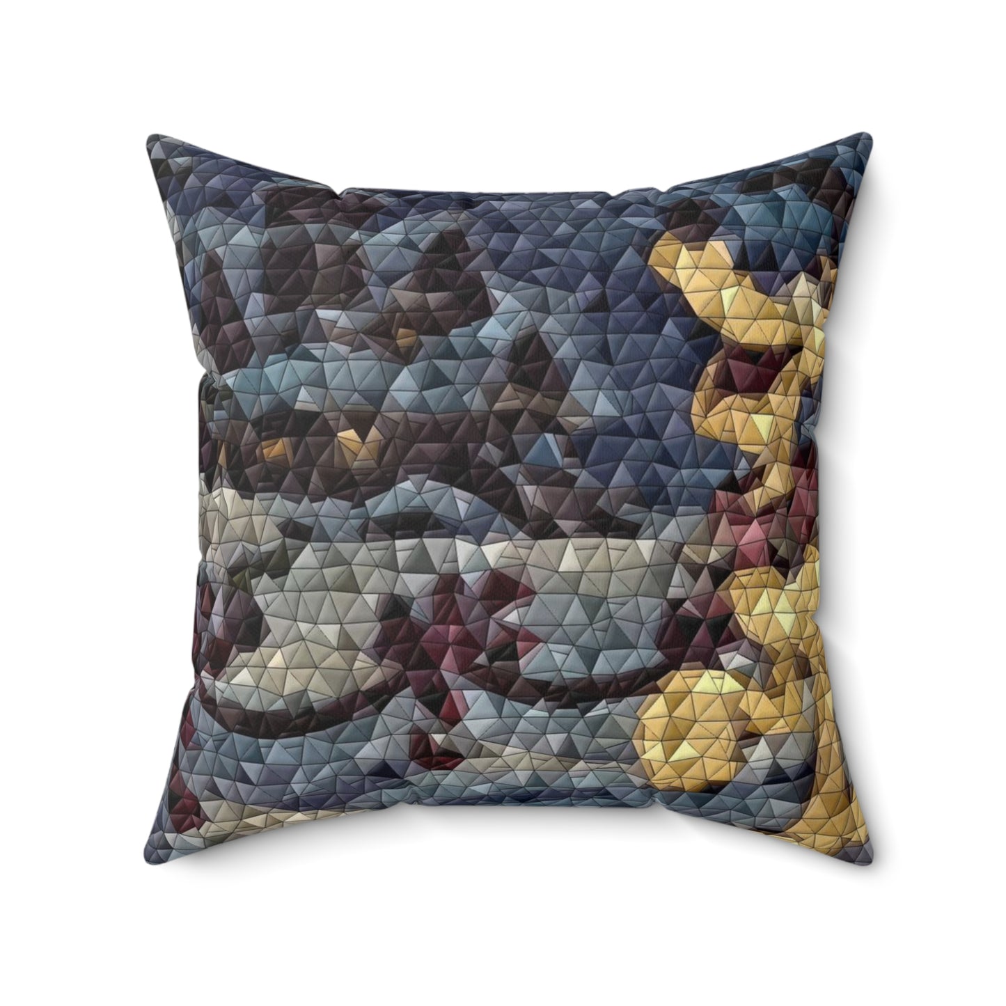 Spun Polyester Square Pillow ... Mickey_N_Minnie Mouse & Pluto ... "A Winter Sleigh Ride" ... Original Works. Winter 2023 ...