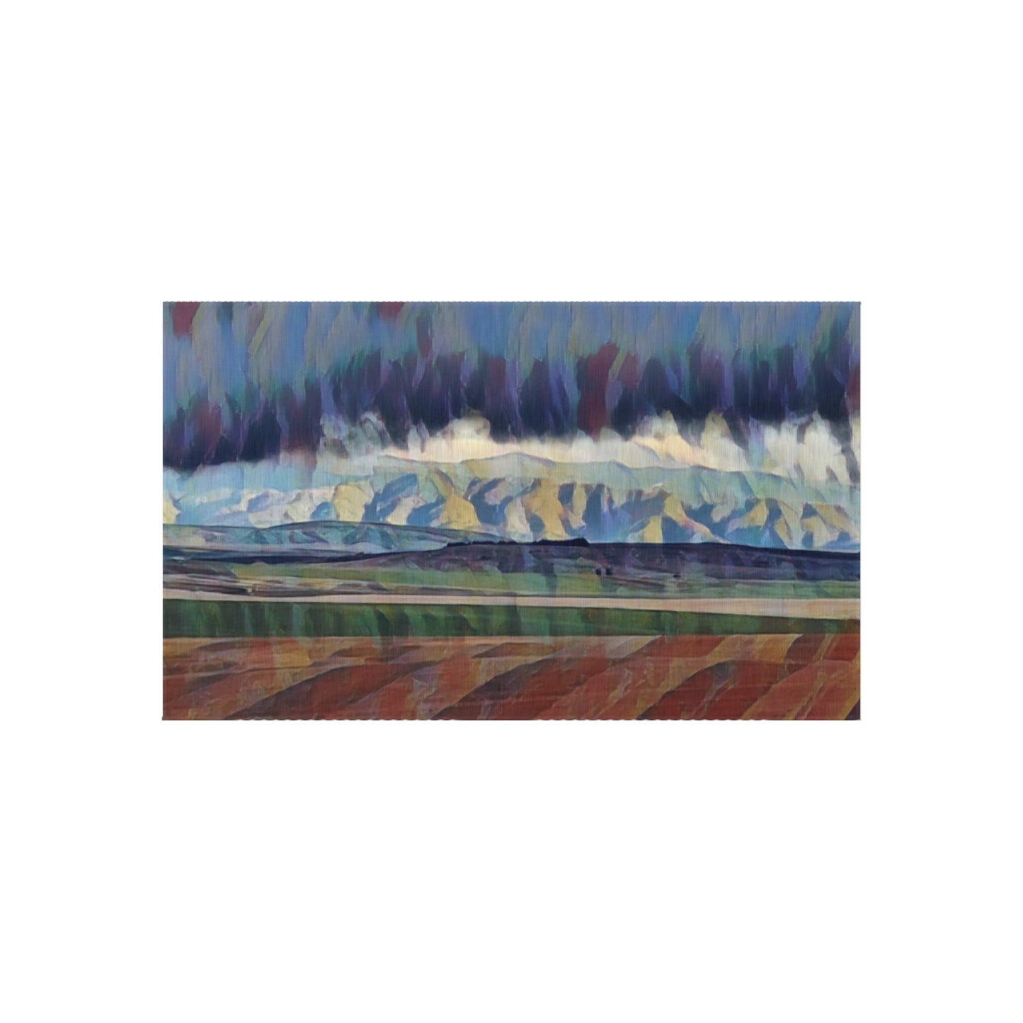 Outdoor Rug ... On-The-Prairie .. "The Storm Is Brewing" ... Central Idaho: November 2023 ... Original Works  ...