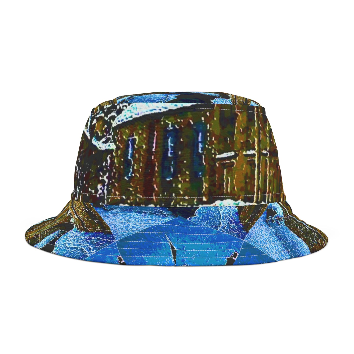 Bucket Hat (AOP) ... A Winter Walk Along The English Canal & Cathedral ... "Central England Highlands" ... Original Works ...