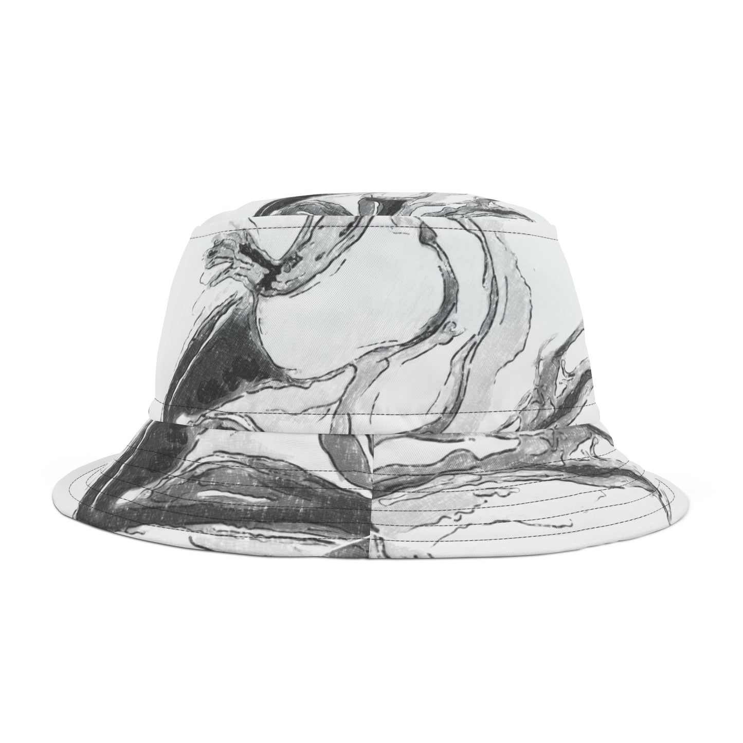 Bucket Hat (AOP) ... The Joy Of Black & White ... "Old School Burlesque ... A La Paris Mes Amis ... " ... Original Works ...