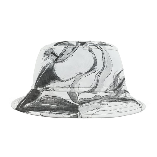 Bucket Hat (AOP) ... The Joy Of Black & White ... "Old School Burlesque ... A La Paris Mes Amis ... " ... Original Works ...