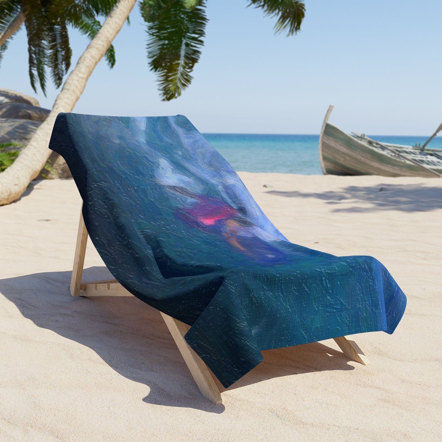 Beach Towel ... Paris_2024_Surfing Competition-Tahiti_French-Polynesia .... 'Gabriel Medina World Campion Drops-In' ... Original Works ...