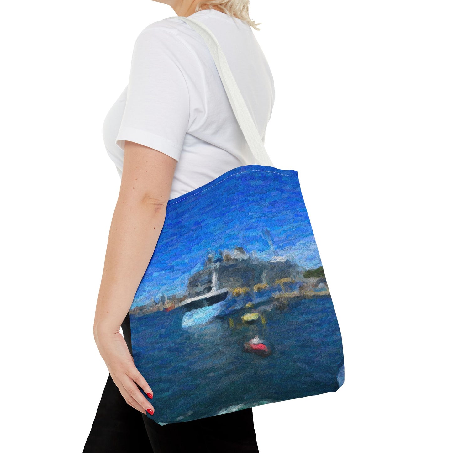Tote Bag (AOP) ... Into Vancouver Harbor We Arrive: Celebrity Edge-Cruise ... Vancouver, British Columbia ... June 2024 ... Original Works