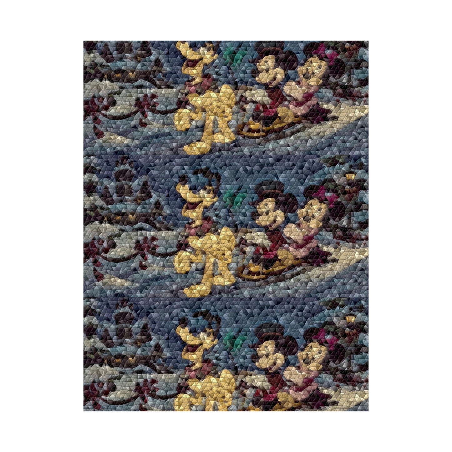 Matte Vertical Posters ... Mickey_N_Minnie Mouse & Pluto ... "A Winter Sleigh Ride" ... Original Works. Winter 2023 ...