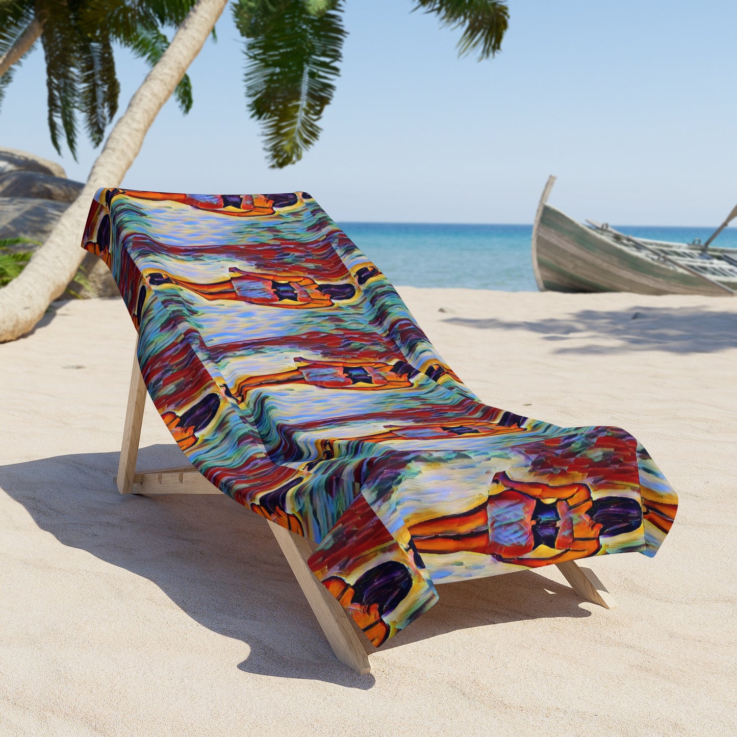 Beach Towel ... I'll Walk 'A-Hundred-Miles' In Stilettos ... Original Works ... June 2023. Central Idaho, USA ...