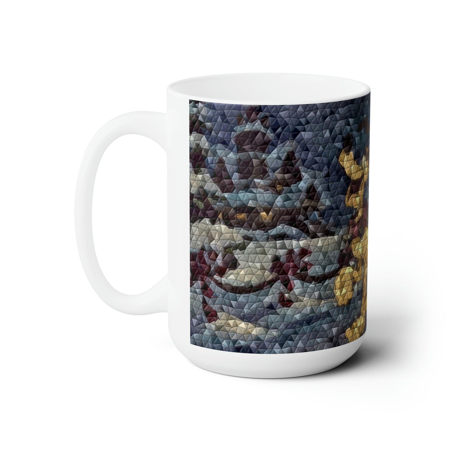 Ceramic Mug 15oz ... Mickey_N_Minnie Mouse & Pluto ... "A Winter Sleigh Ride" ... Original Works. Winter 2023 ...