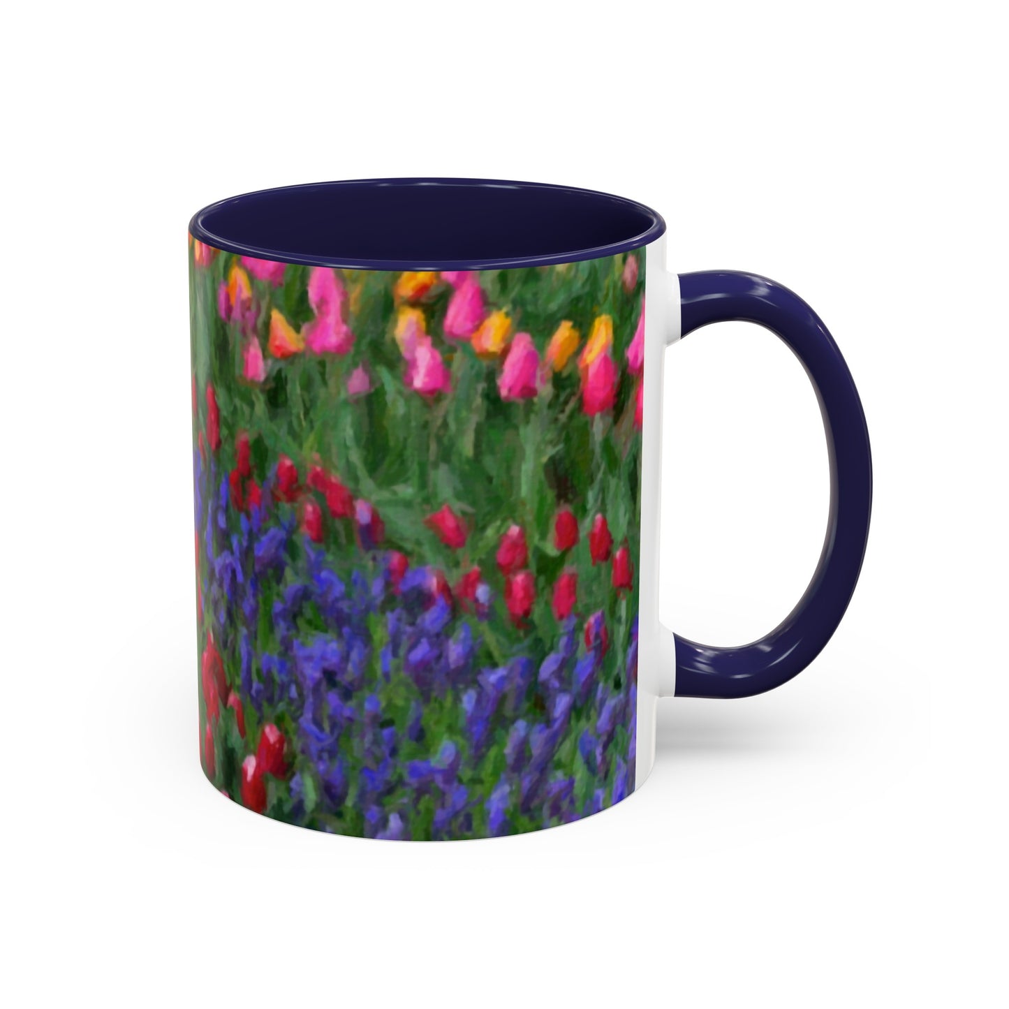Accent Coffee Mug (11, 15oz) ... Skagit Valley Tulips ... Skagit Valley, Washington ... Family Archives ... Original Works ... Circa 1980's ...