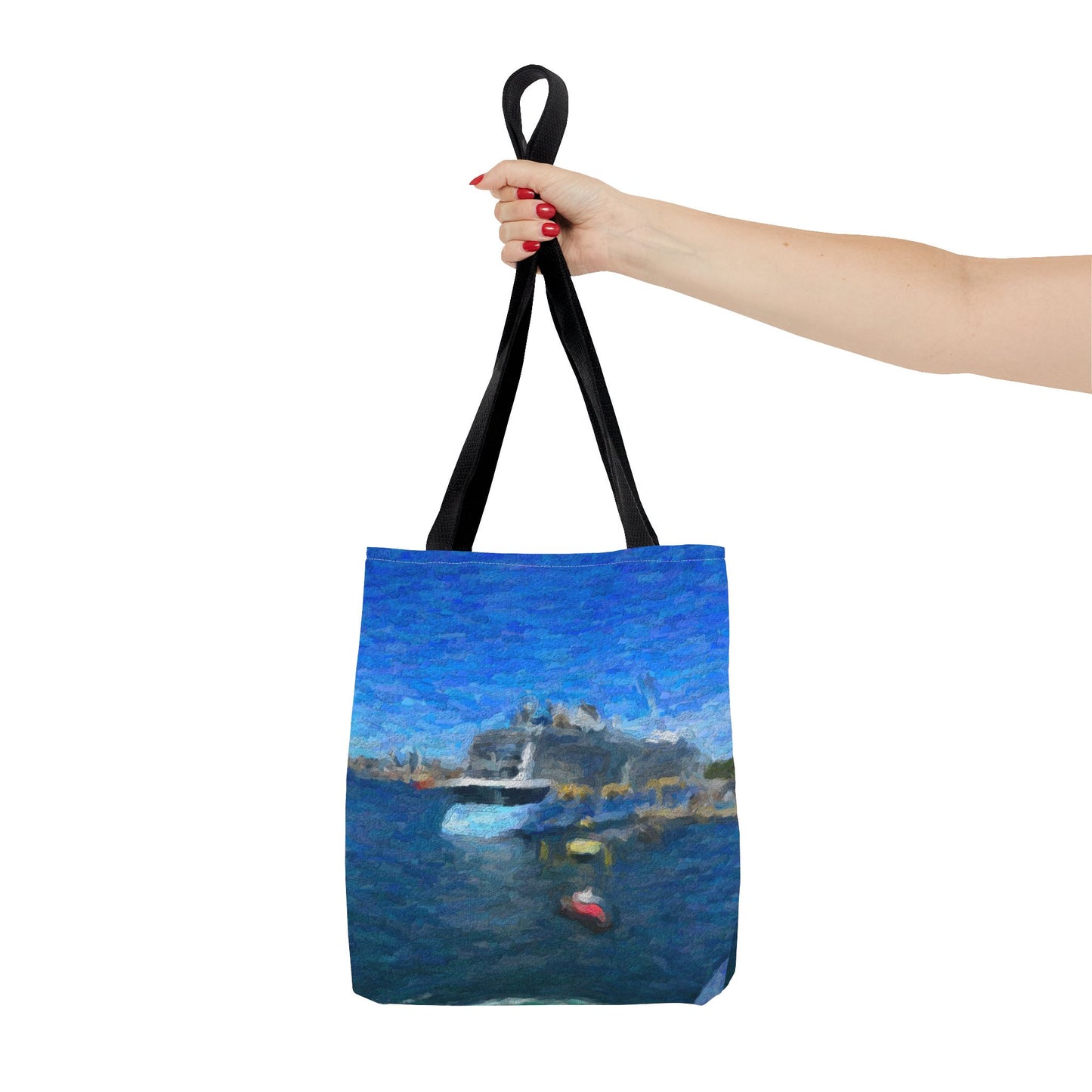 Tote Bag (AOP) ... Into Vancouver Harbor We Arrive: Celebrity Edge-Cruise ... Vancouver, British Columbia ... June 2024 ... Original Works