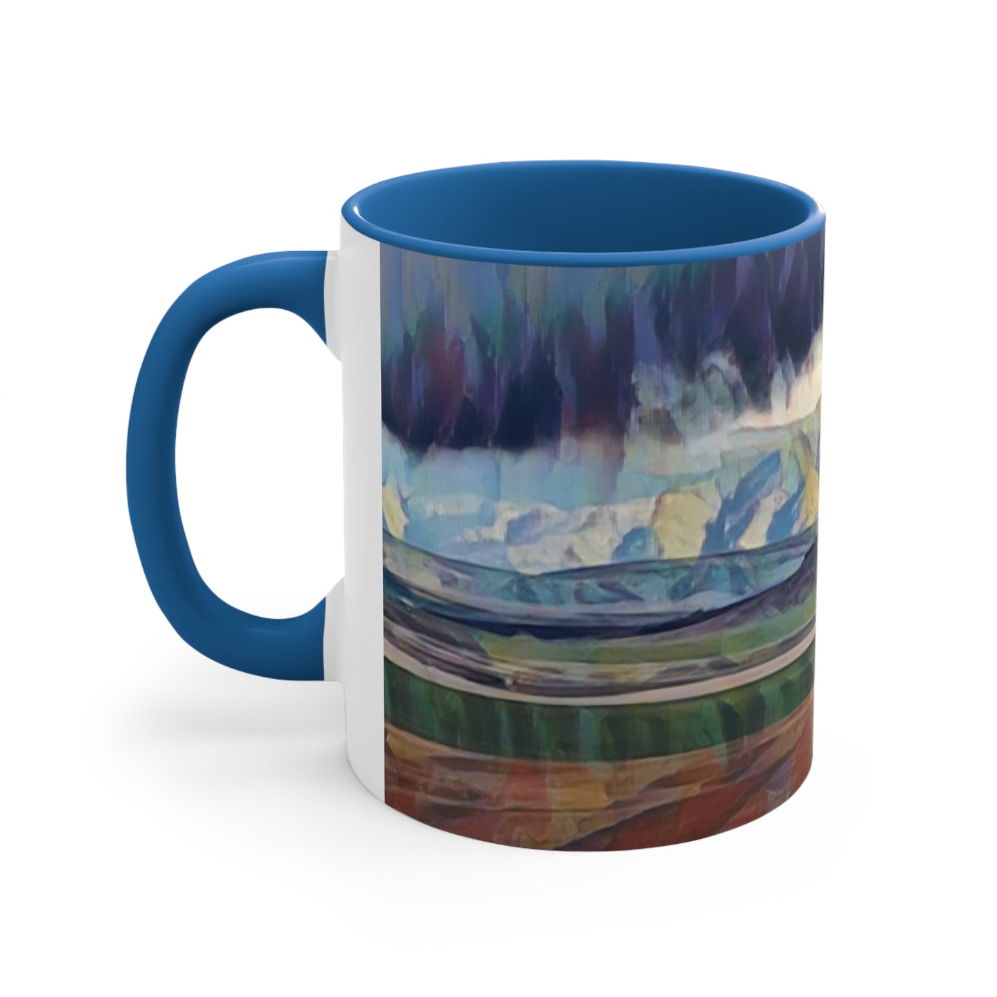 Accent Coffee Mug, 11oz ...  On-The-Prairie .. "The Storm Is Brewing" ... Central Idaho: November 2023 ... Original Works ...