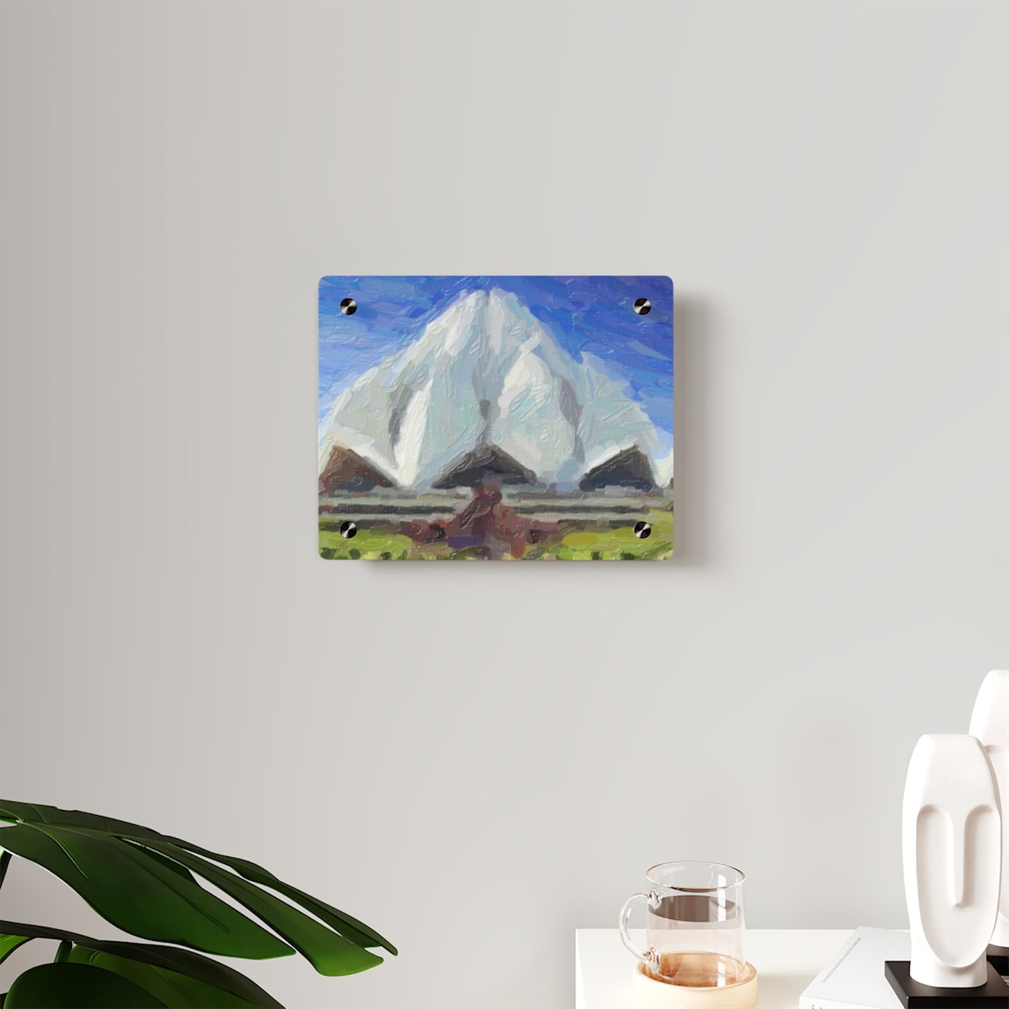 Acrylic Wall Art Panels ... Bahai'i-House-Of-Worship ... "New Delhi's World-Famous Lotus Temple" ... Original Works ... Delhi, India: Circa 2003-2007 ...