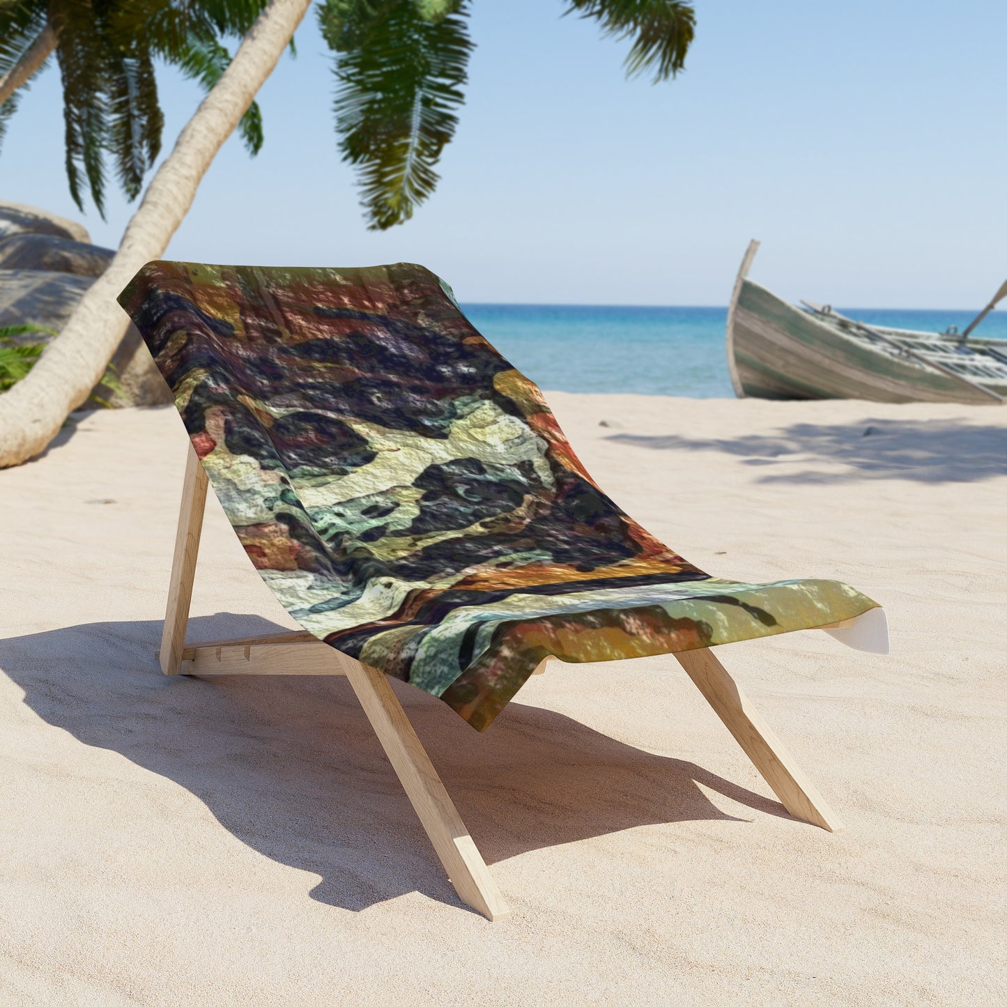 Beach Towel ... Ozzy-Hippensteel ... "Don't Cry Now ... Dry-Your-Eyes ... On-The-Wind". Original Works. May 2023.
