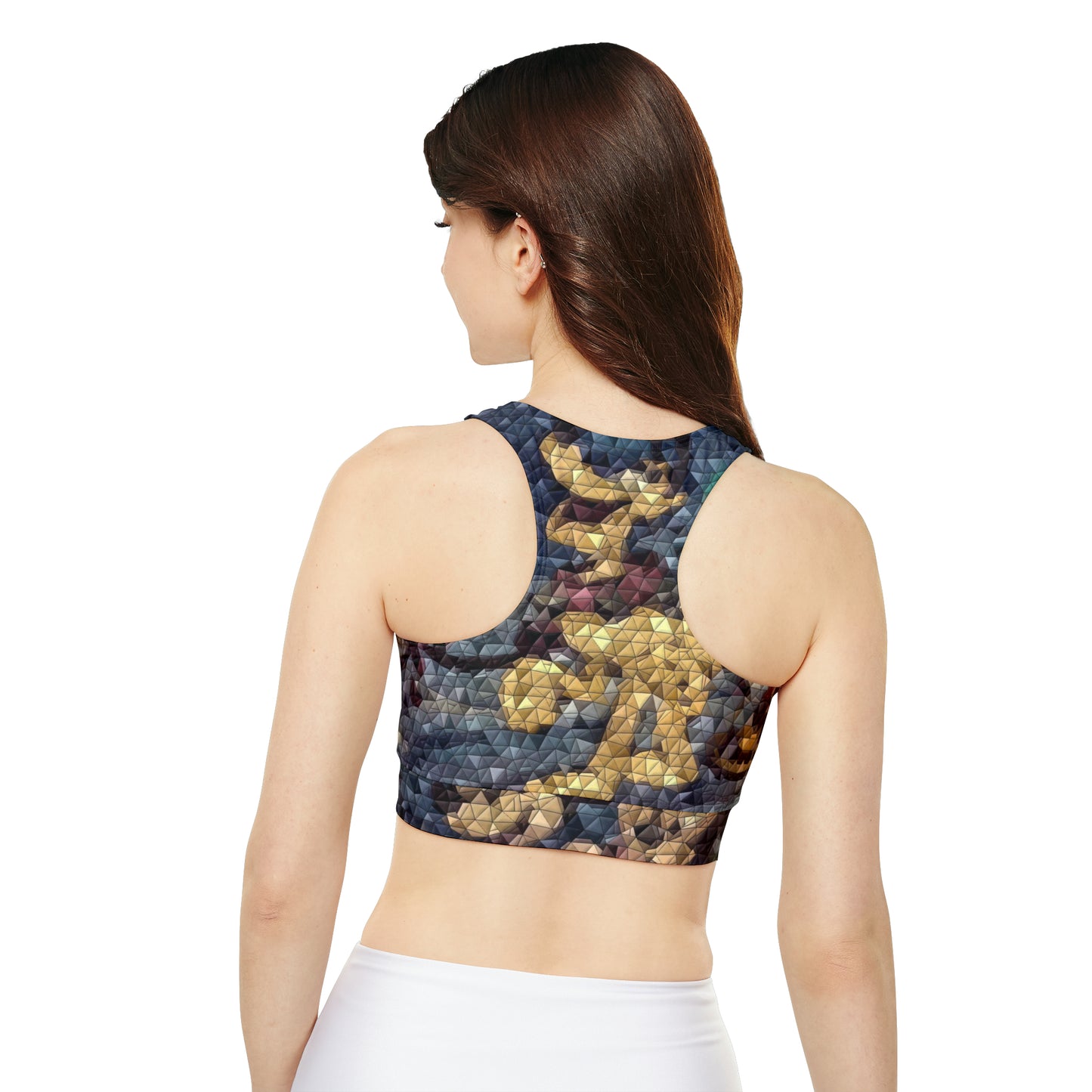 Fully Lined, Padded Sports Bra (AOP) ... Mickey_N_Minnie Mouse & Pluto ... "A Winter Sleigh Ride" ... Original Works. Winter 2023 ...