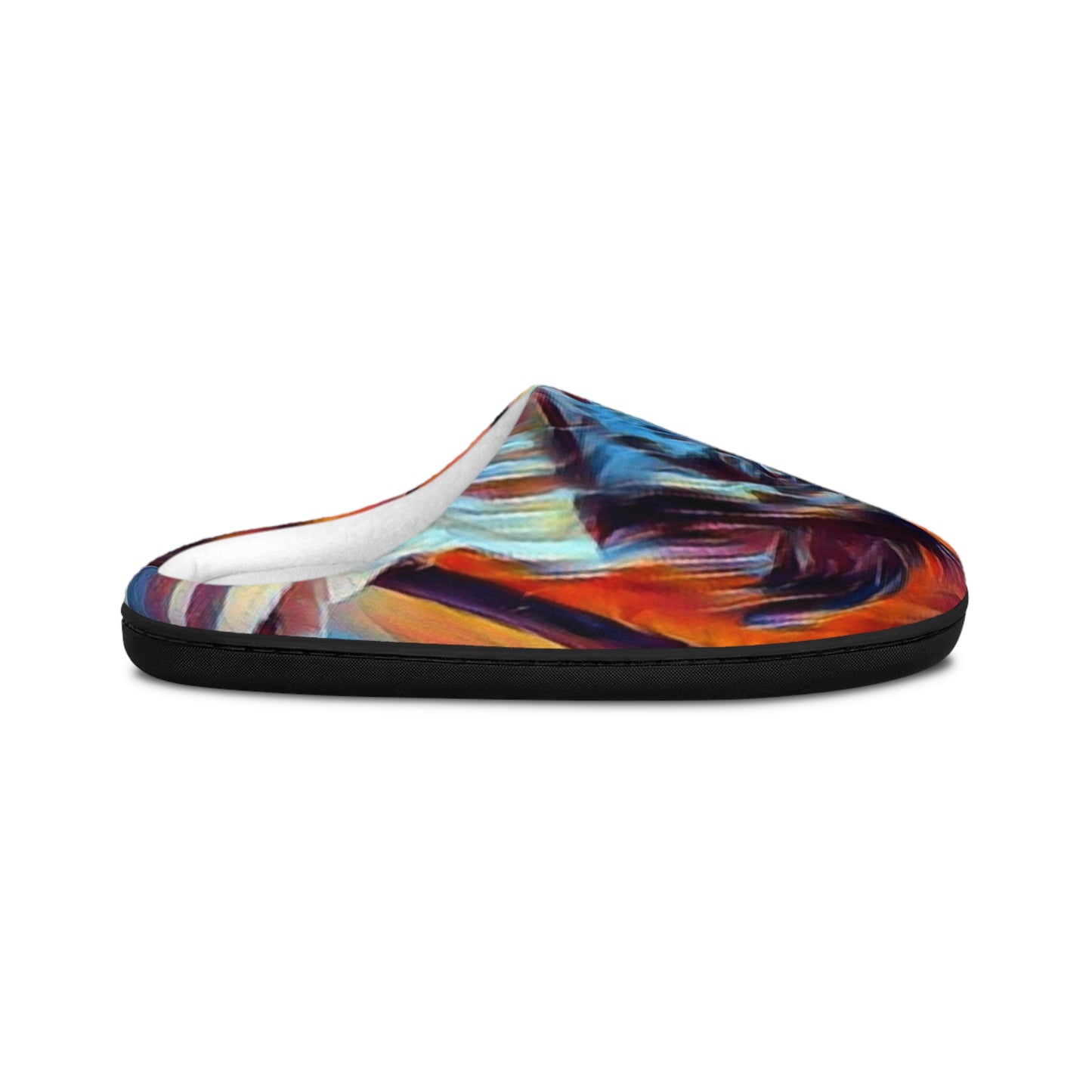 Women's Indoor Slippers ... Ozzy-Hippensteel ... "Don't Cry Now ... Dry-Your-Eyes ... On-The-Wind". Original Works. May 2023.