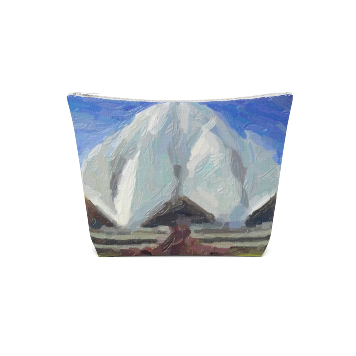 Cotton Cosmetic Bag ... Bahai'i-House-Of-Worship ... "New Delhi's World-Famous Lotus Temple" ... Original Works ... Delhi, India: Circa 2003-2007 ...