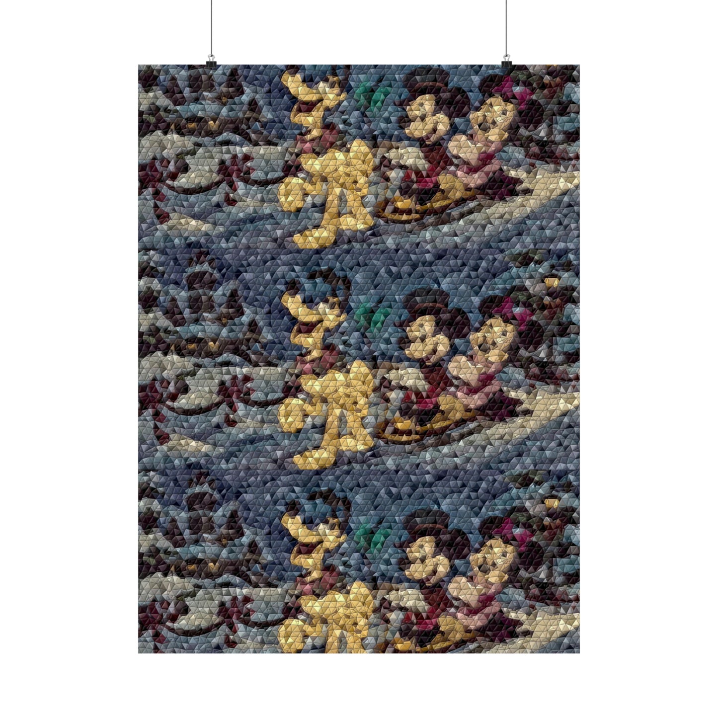 Matte Vertical Posters ... Mickey_N_Minnie Mouse & Pluto ... "A Winter Sleigh Ride" ... Original Works. Winter 2023 ...