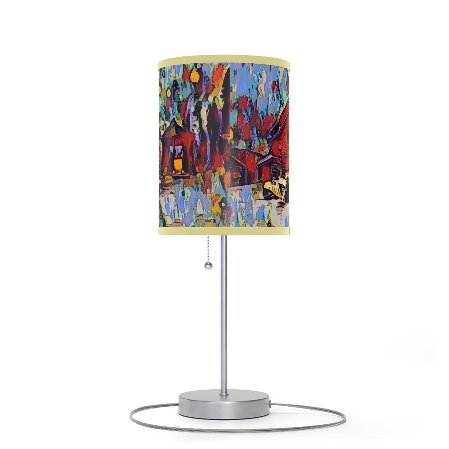 Lamp on a Stand, US|CA plug ... A Very Abstract "Mountain Winter Scene" ... Original Works. Copyright Phot's Photo_LODA: Les Objets D'Art. December 2023 ...