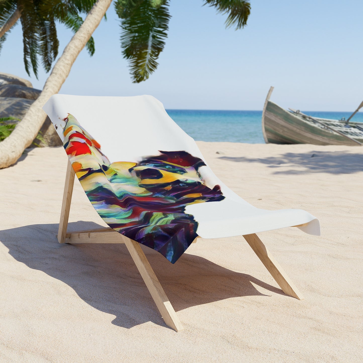 Beach Towel ... Ozzy-Hippensteel ... "Don't Cry Now ... Dry-Your-Eyes ... On-The-Wind". Original Works. May 2023.