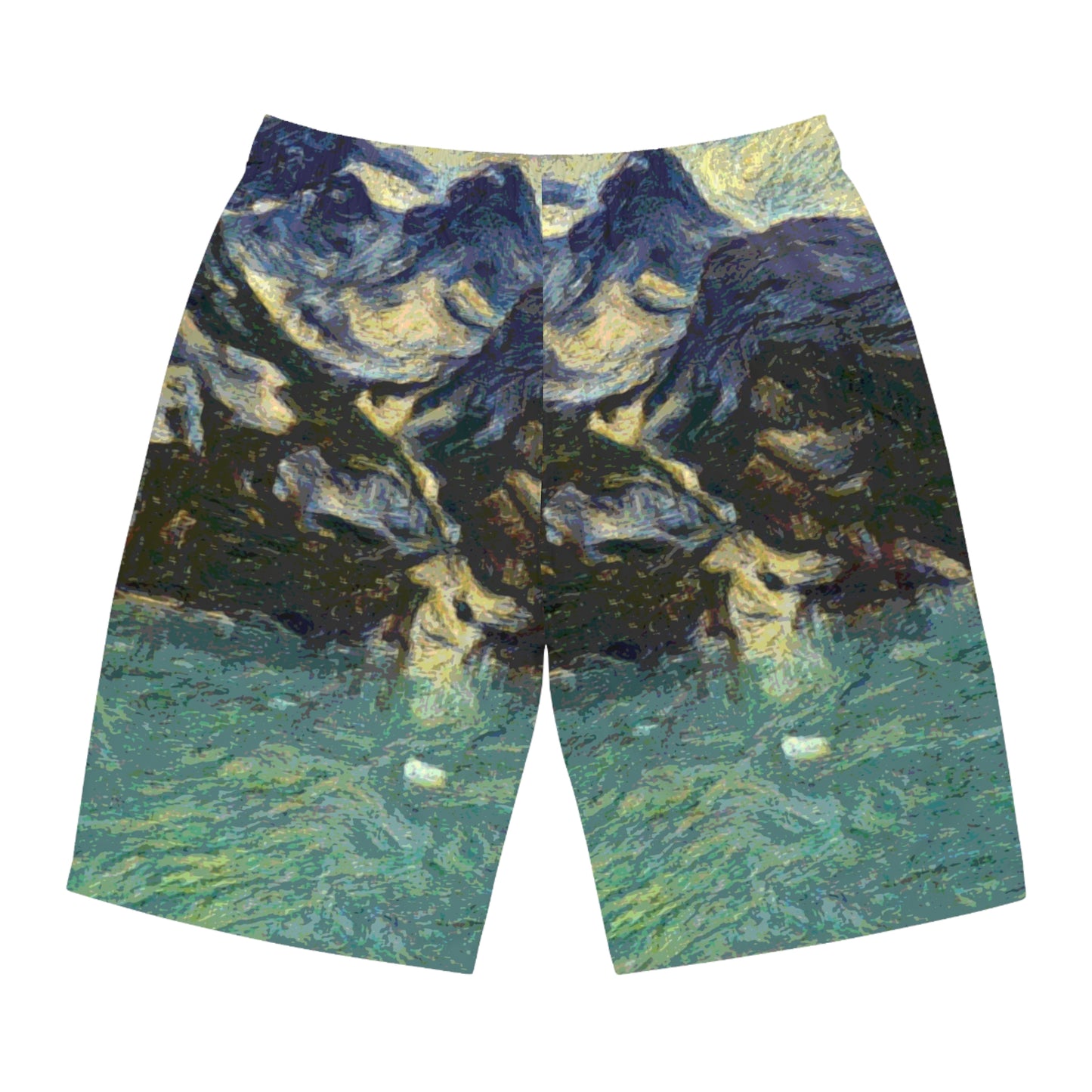 Men's Board Shorts (AOP) ... Tracy Arm Fjord ... South Of Skagway, Alaska ... Summer: June 2024 ... Original Works ...