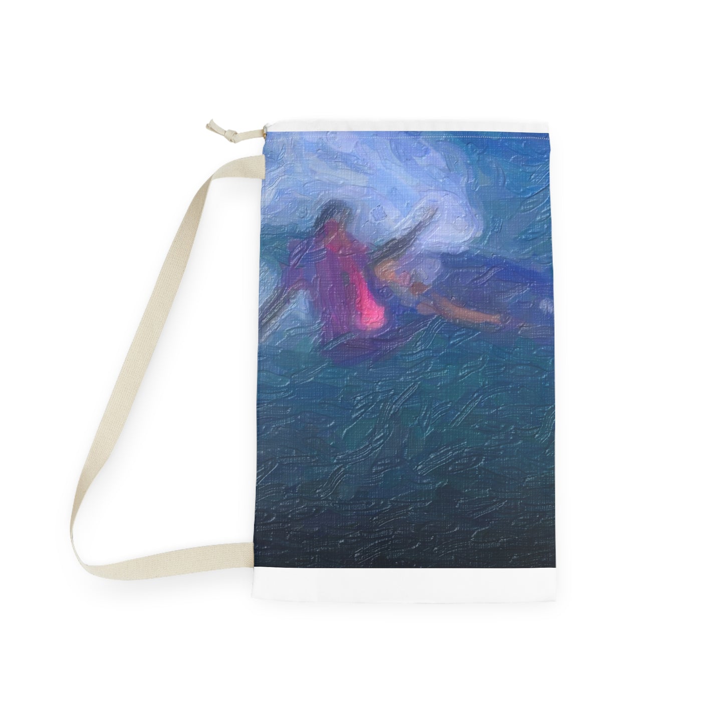 Laundry Bag ... Paris_2024_Surfing Competition-Tahiti_French-Polynesia .... 'Gabriel Medina World Campion Drops-In' ... Original Works ...