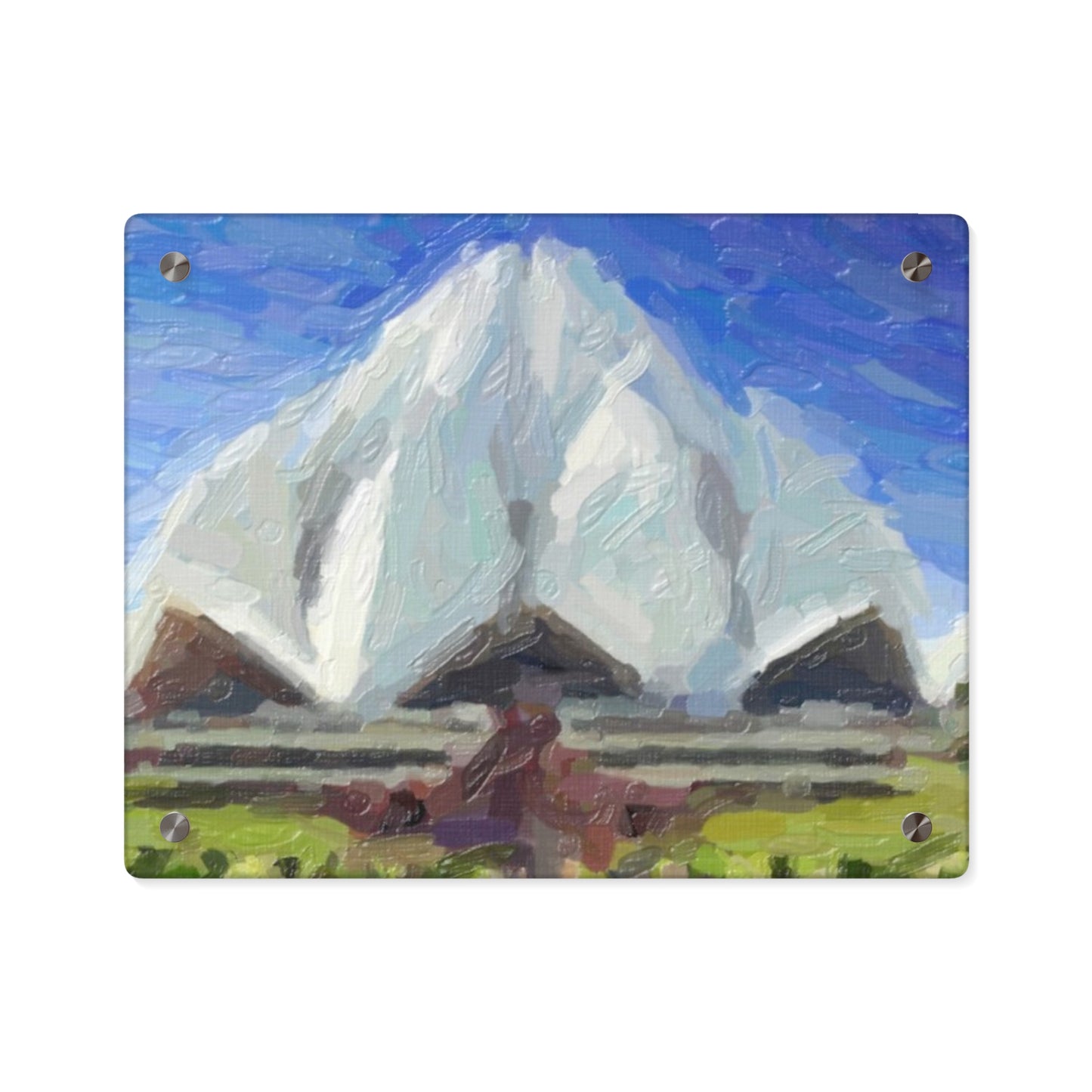 Acrylic Wall Art Panels ... Bahai'i-House-Of-Worship ... "New Delhi's World-Famous Lotus Temple" ... Original Works ... Delhi, India: Circa 2003-2007 ...